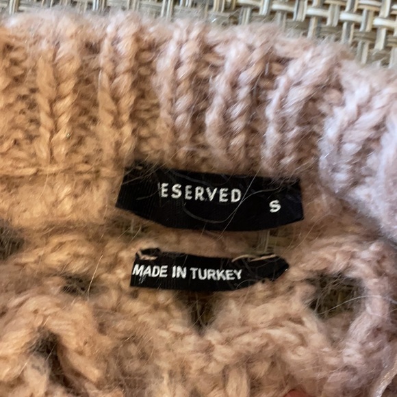 Wool and mohair Reserved sweater chunky soft - Picture 7 of 12